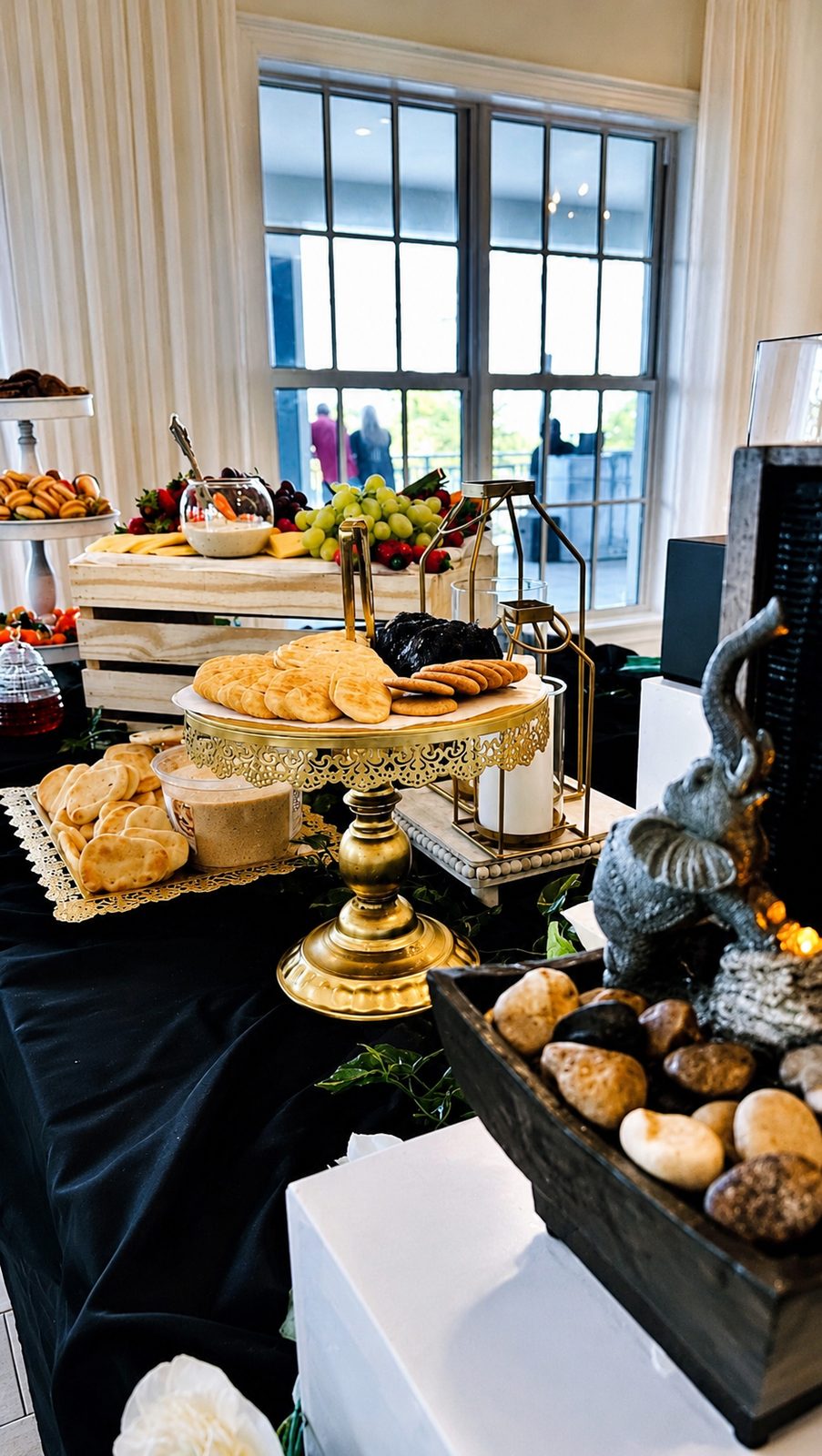 Formal tablescape with printed menus