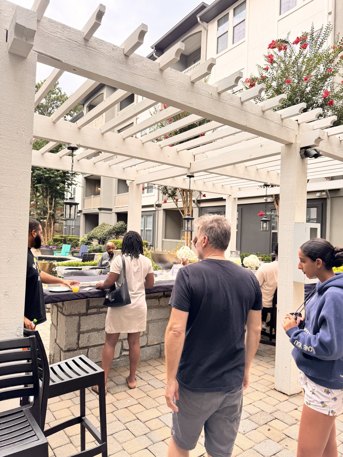 Outdoor resident appreciation gathering